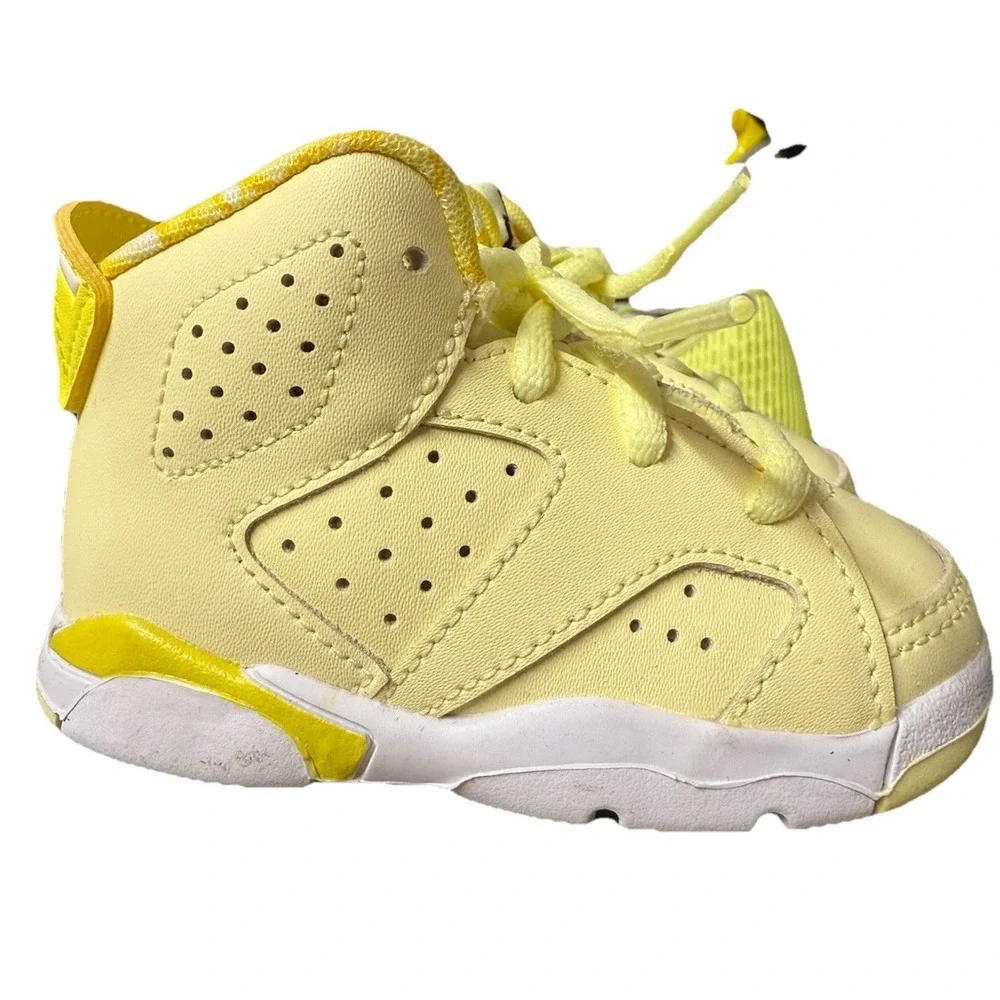 Nike Air Jordan Retro 6 Citron Tint Dynamic Yellow | 645127-800 Toddler Size 4C